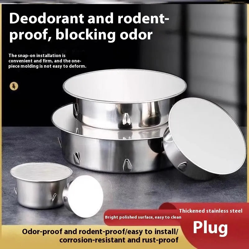Stainless steel floor drain deodorant seal cover with modern design for bathroom and kitchen drainage