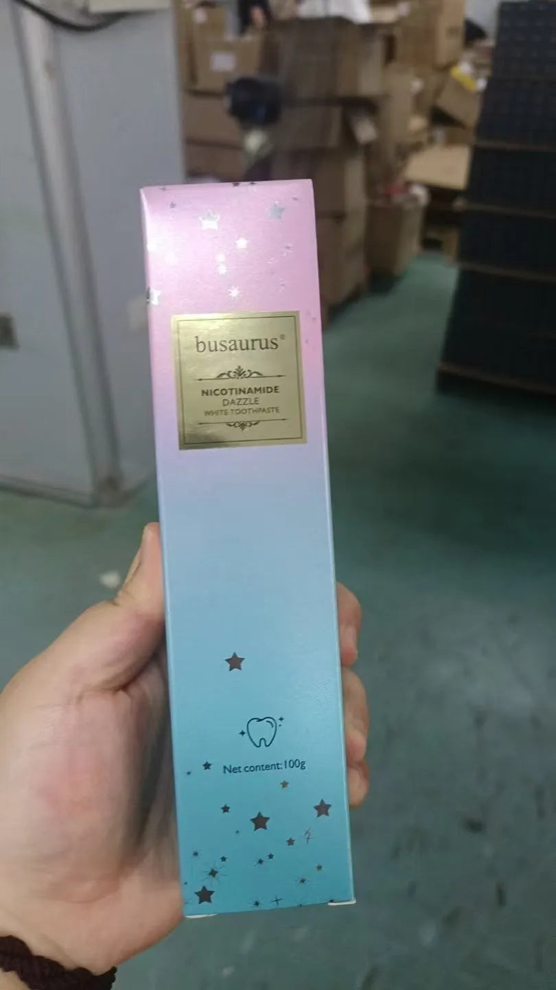 100g tube of Nicotinamide Dazzling White Toothpaste for adult cavity cleaning and whitening