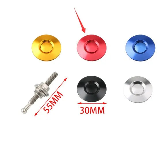 30mm aluminium alloy engine cover lock with iron screw for universal vehicle fit