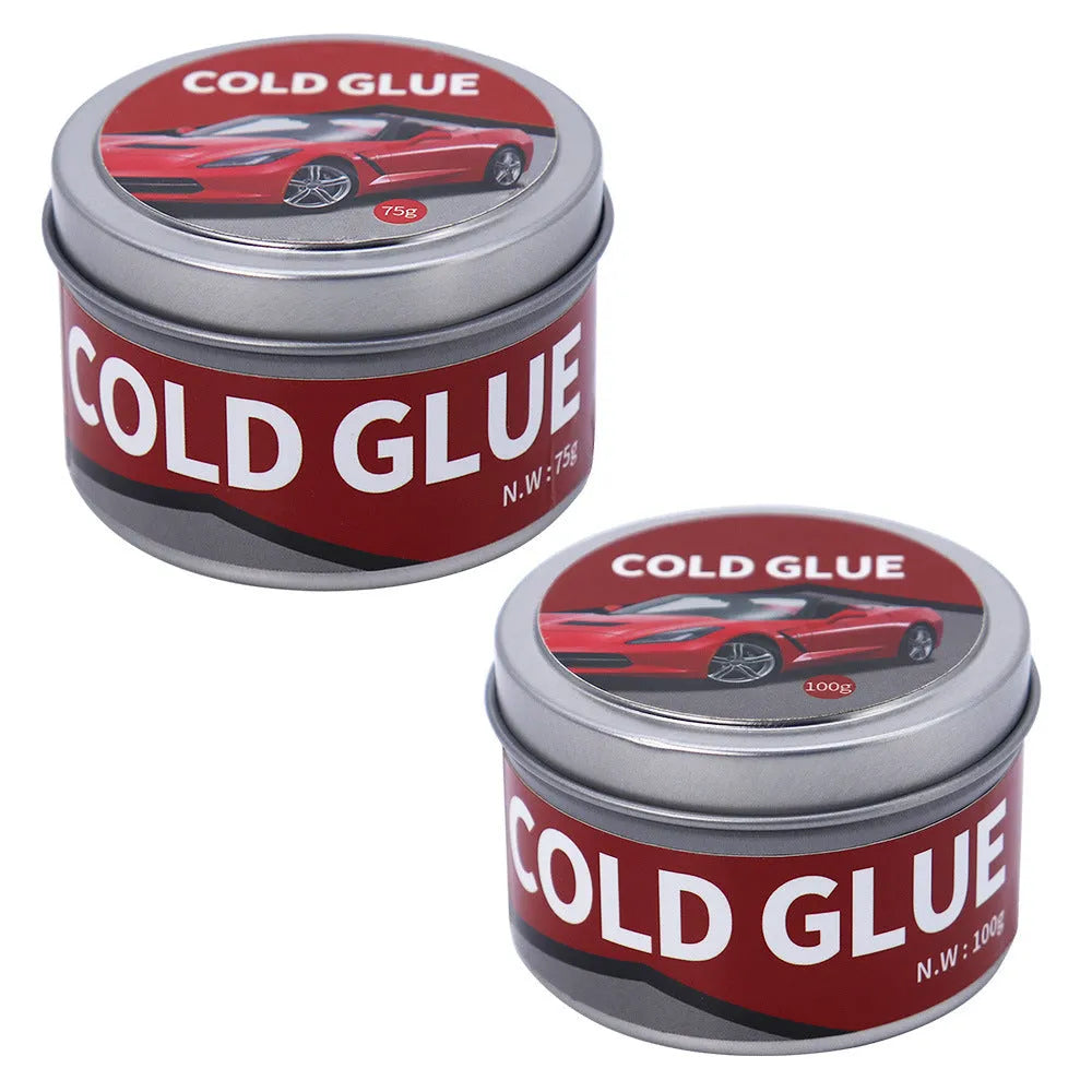 Automobile depression repair cold glue container for car bodywork in 75g and 100g sizes