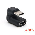 Plastic male to female adapter extension cable with U-bend design and four additional adapters