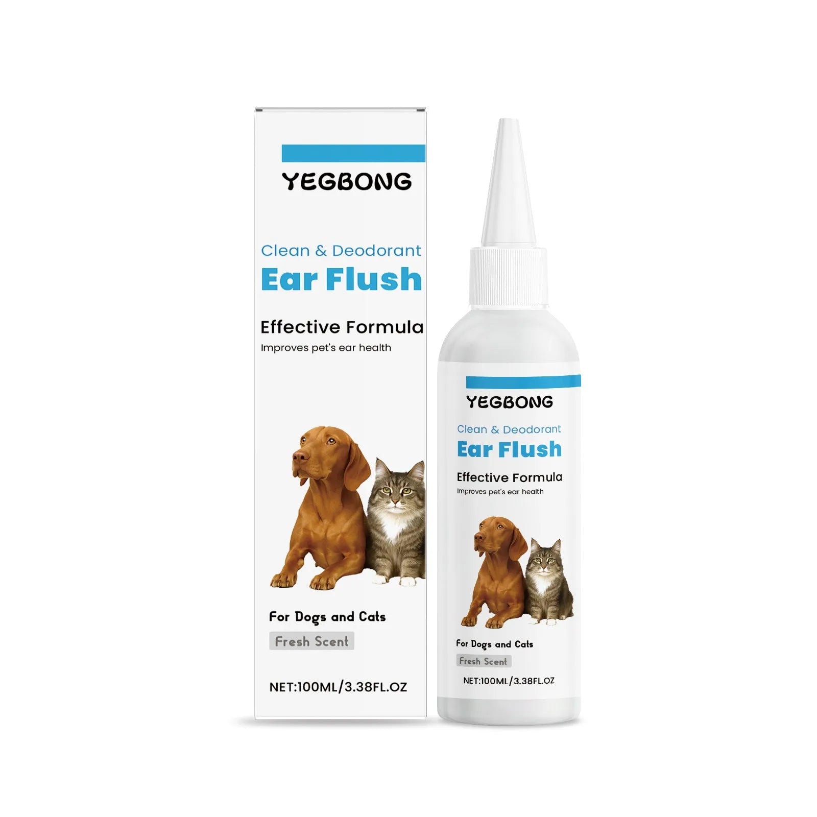 100ml pet ear cleaner bottle for dogs and cats earwax removal