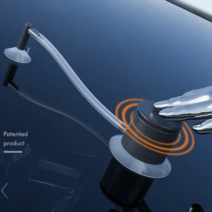 Car windshield crack repair tool with plastic applicator for DIY emergency glass repair