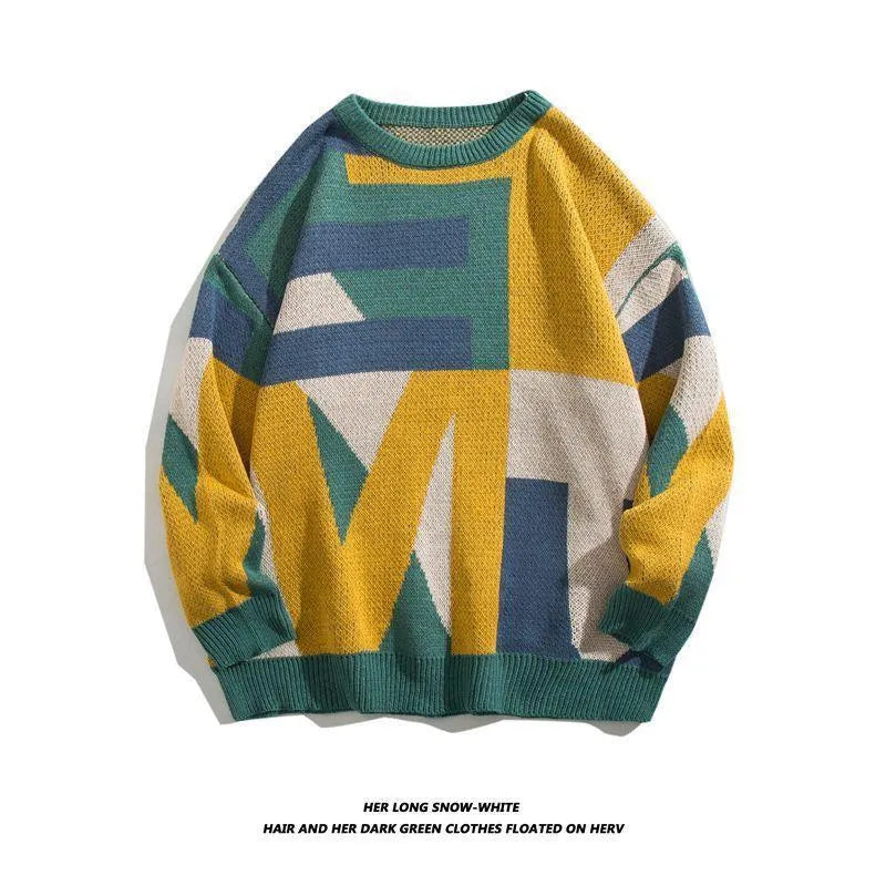Loose fit thickened pullover sweater in black or apricot, modal polyester, long sleeve winter top for teenagers