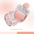 Two-tone gradient matte blusher plate in shades 101 to 104, with optional brush set.