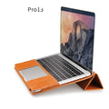 Brown imitation leather laptop sleeve for 13.3-inch Apple MacBook Pro, compatible with Air 13 and Pro Retina models