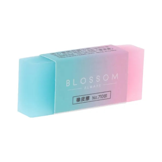 Coloured pencil rubber eraser, soft edge, 4.8cm x 2cm x 1cm, for school, sketching and office use