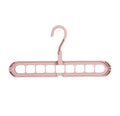 Plastic clothes hanger with rotatable storage hook in various colours, 33cm long