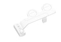 Pure white button wash cleaning tool with removable nozzle and three adaptors for AU EU US bathroom standards