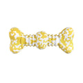 Organic natural rubber dog chew toy in camouflage pattern for aggressive chewers, showing two size options