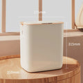 Automatic Inductive Ashbin for Home Bedroom Kitchen with Large Capacity 18-25L Plastic Square Barrel Multi-Zone Classification Rechargeable in Gray Green Light Yellow White