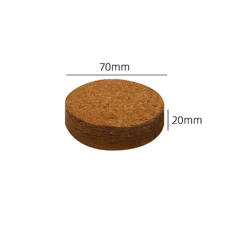 Coir soil blocks for vegetable planting in various sizes with high water absorption for seedling cultivation
