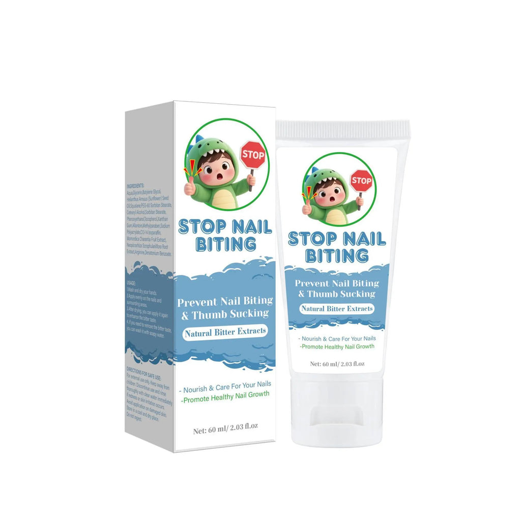 60ml nail biting cream bottle in neutral packaging for anti-bite treatment