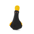 Blue plush duck pet toy with squeak sound and catnip filling for cats and dogs