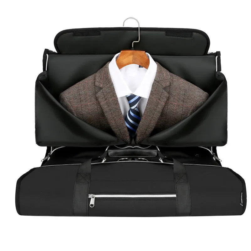 Oxford cloth sports bag in grey colour showing dry-wet separation compartments and breathable waterproof lining