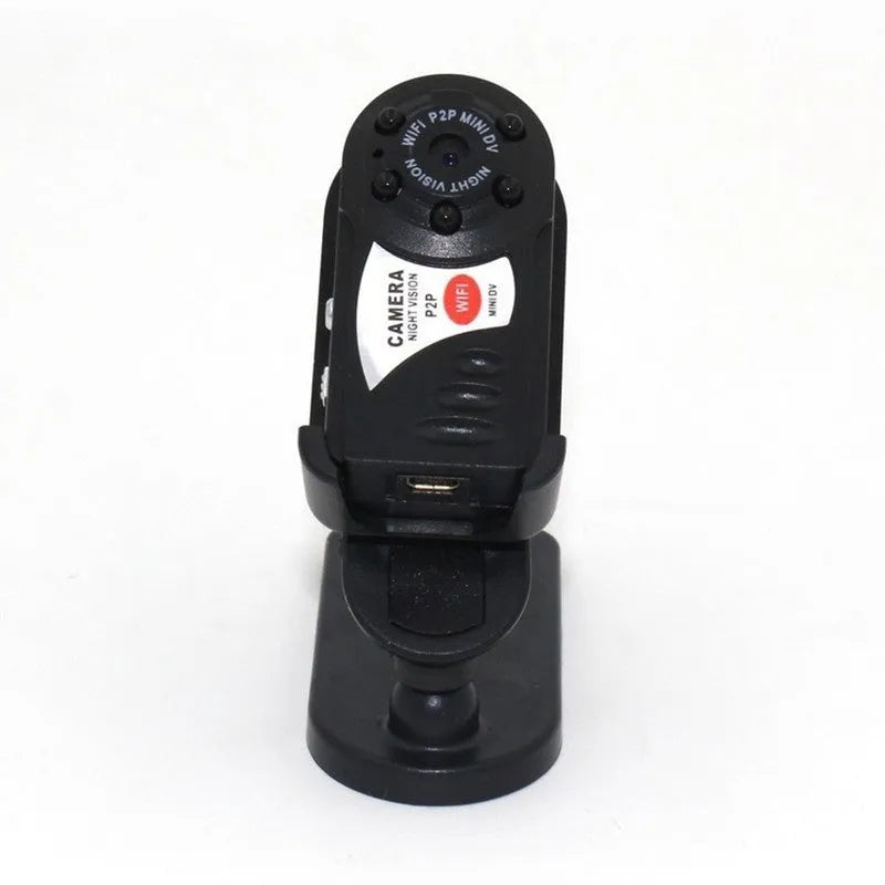 Black Wi-Fi remote network camera with 1.5-inch LCD screen and 16x optical zoom lens
