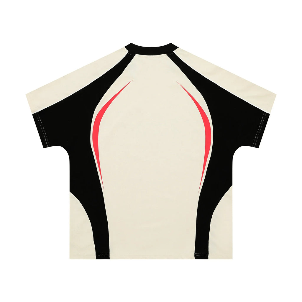 Men's loose fit t-shirt with colour matching letter printing across chest in black or apricot colour