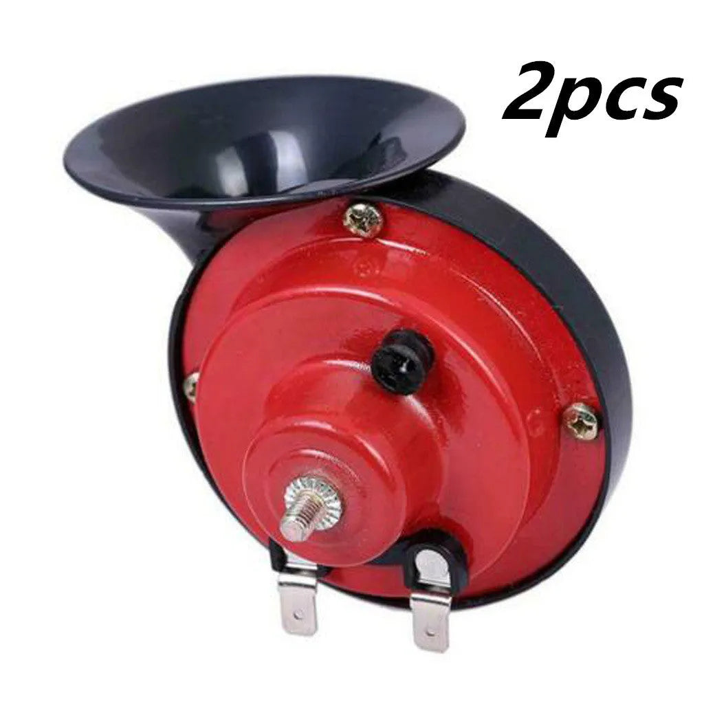 12V red snail horn with copper voice coil and plastic diaphragm for motorcycle