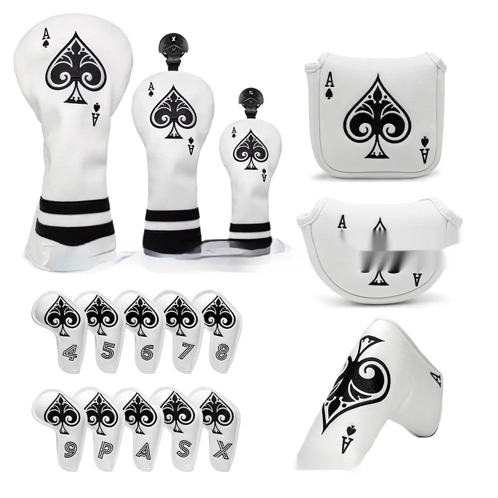 PU golf putter sleeve accessory for club protection during transport