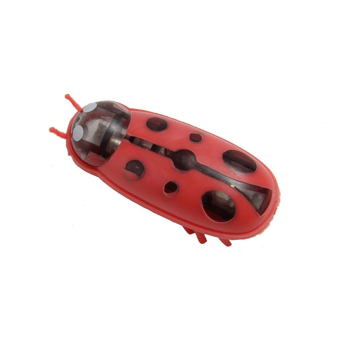 Electric toothbrush cat teaser toy with jumping insects design in ladybug and iron cow styles