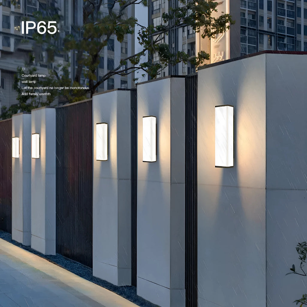 Outdoor waterproof wall light with 60cm connection model and stainless steel housing for garden lighting