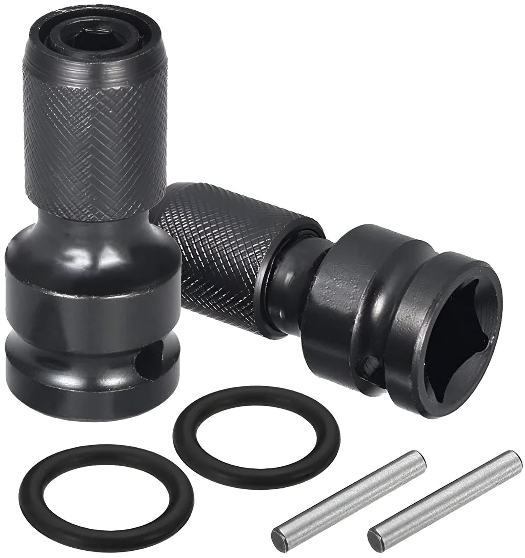 No. 45 steel telescopic bit holder with hexagonal handle for 1/2" to 1/4" drive conversion.