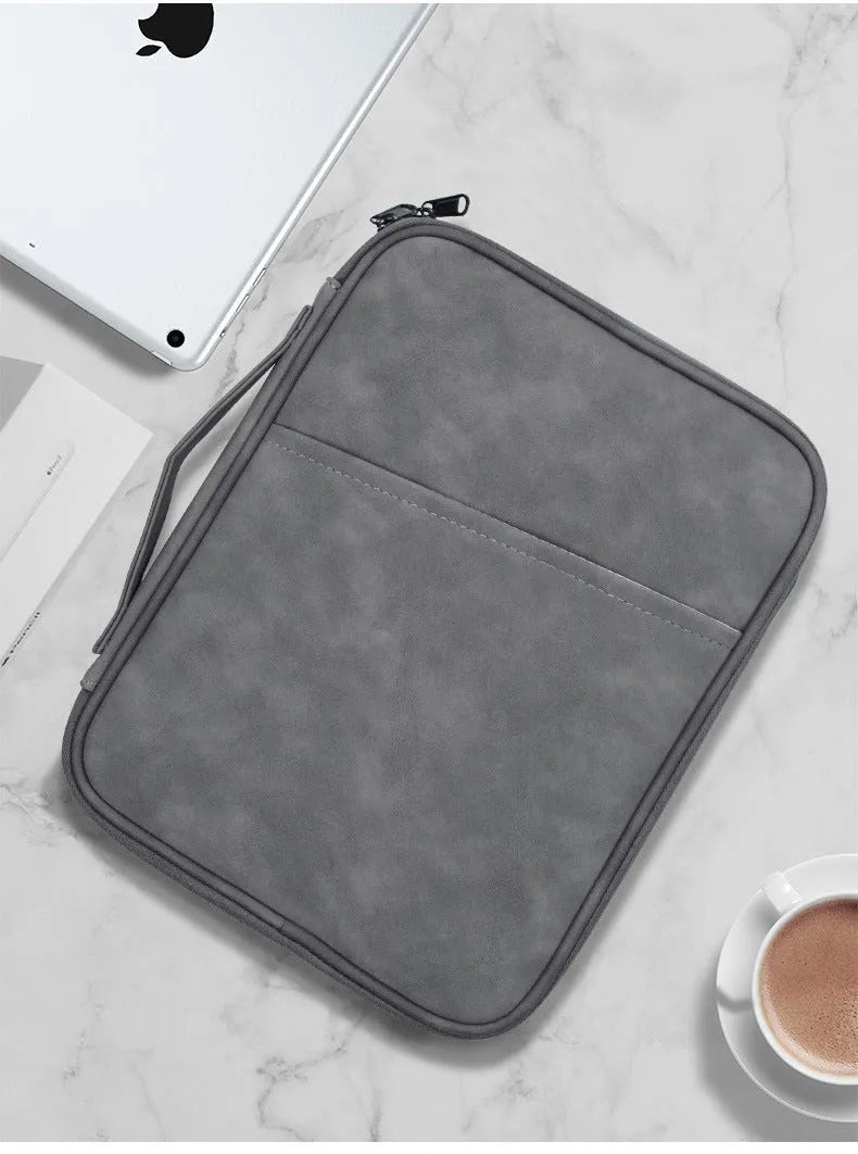 Nylon tablet bag in green, white, grey, black, pink, blue or purple, with chain detail and two size options