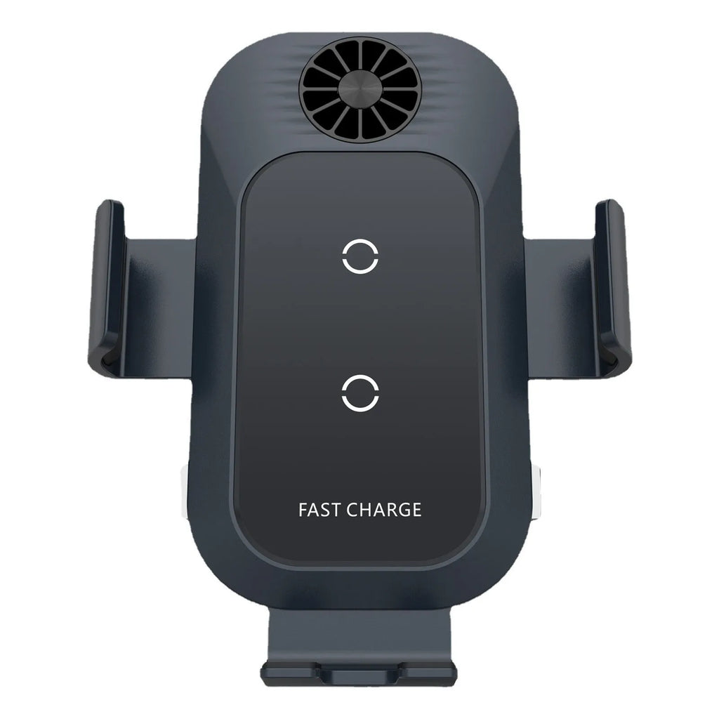 C35 colour car wireless charger phone holder mounted on air vent with Type-C cable