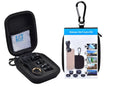 Black universal 5 in 1 clip-on phone camera lens kit with wide angle, macro, fisheye, telephoto, and CPL lenses