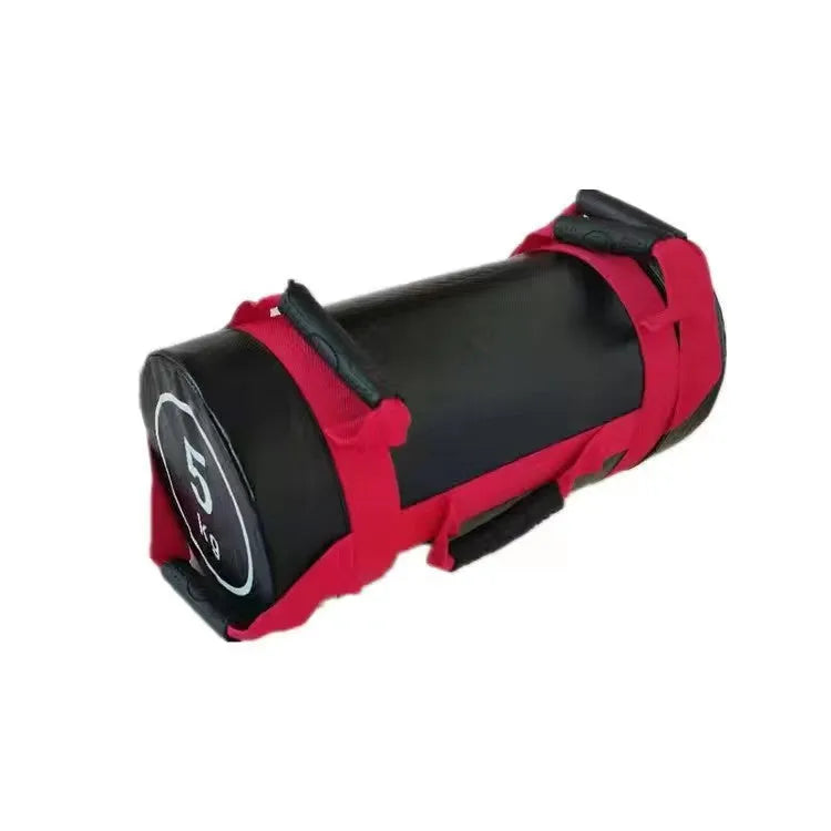 White PVC fitness energy sack power bag available in weights from 5KG to 30KG for gym training.