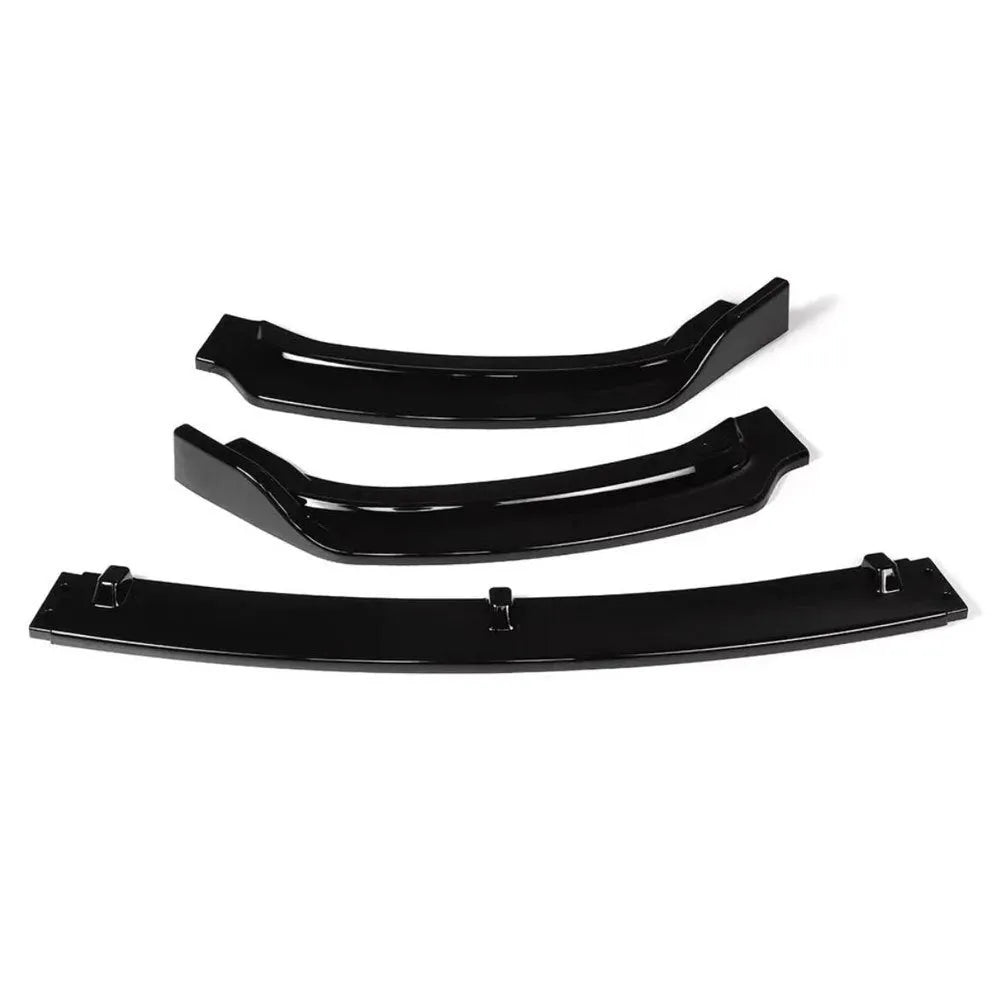 Bright black polypropylene front bumper lip spoiler for BMW 3 Series F30 F35 models