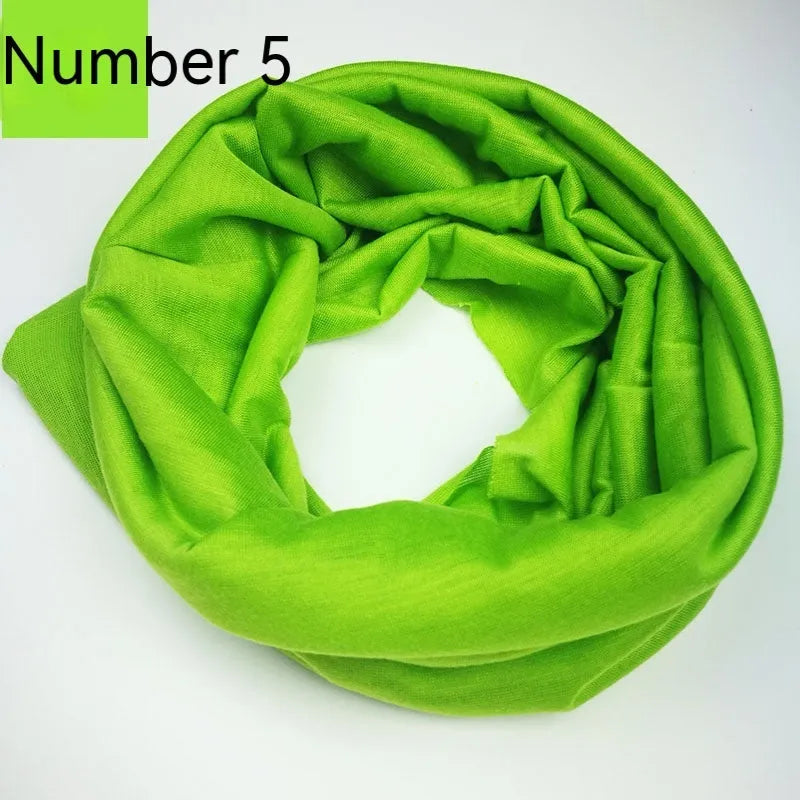 Seamless polyester magic headscarf in multiple colours for outdoor sports
