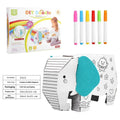 Handmade DIY assembled carton colour filling toy model paper craft kit in colour box
