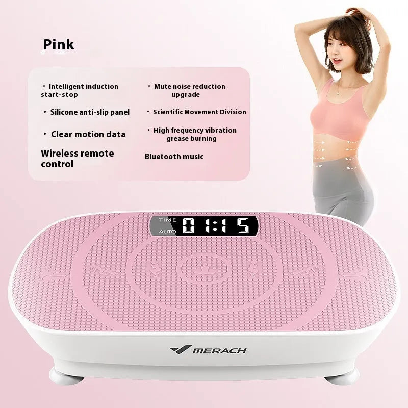 Grey and pink portable power board with Bluetooth connectivity and US electrical outlet