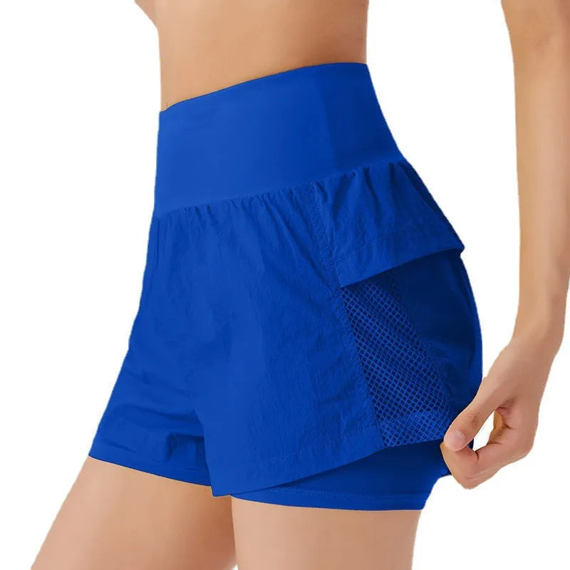 Women's cotton blend sports shorts in loose fit design available in five colours