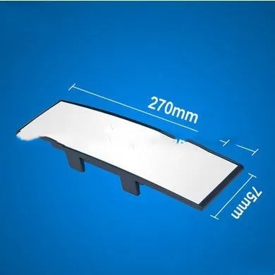 Curved wide-angle blue filter anti-glare rearview mirror with clip-on fitting