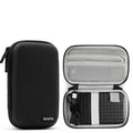 Oxford cloth hard disk storage bag for 2.5-inch drives in black and grey.