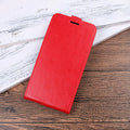 Huawei Honor 7X leather wallet phone case with card slot in black, brown, red, and white colour options