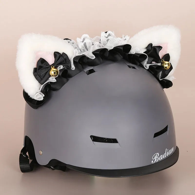 Plush cartoon character ski helmet decoration with elastic headband in assorted designs