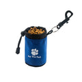 Mini pet training snack bag in nylon, shown in solid colour options for dog treat carrying