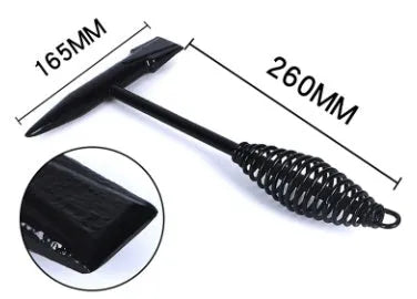 Electric welding slag removal hammer with spring handle showing four weight options