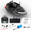 GPS positioning remote control fishing boat in luminous yellow with remote control unit and handbag