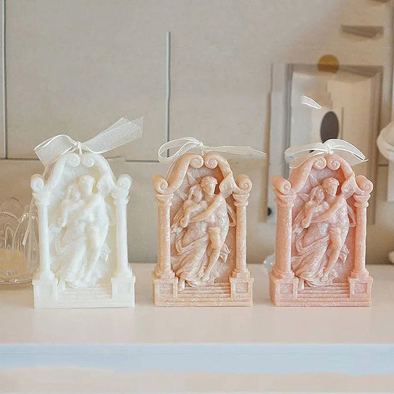 Ancient Greek couple angel silicone baking and craft mold