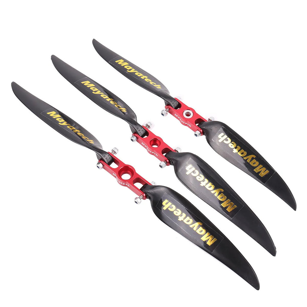Black PE plastic folding paddle glidder fittings measuring 12 by 6.5 centimetres