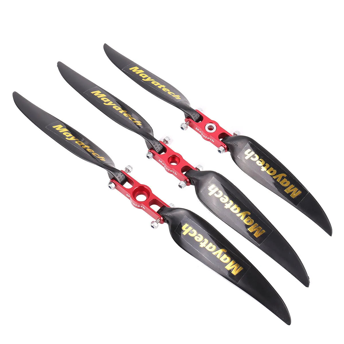 Black PE plastic folding paddle glidder fittings measuring 12 by 6.5 centimetres