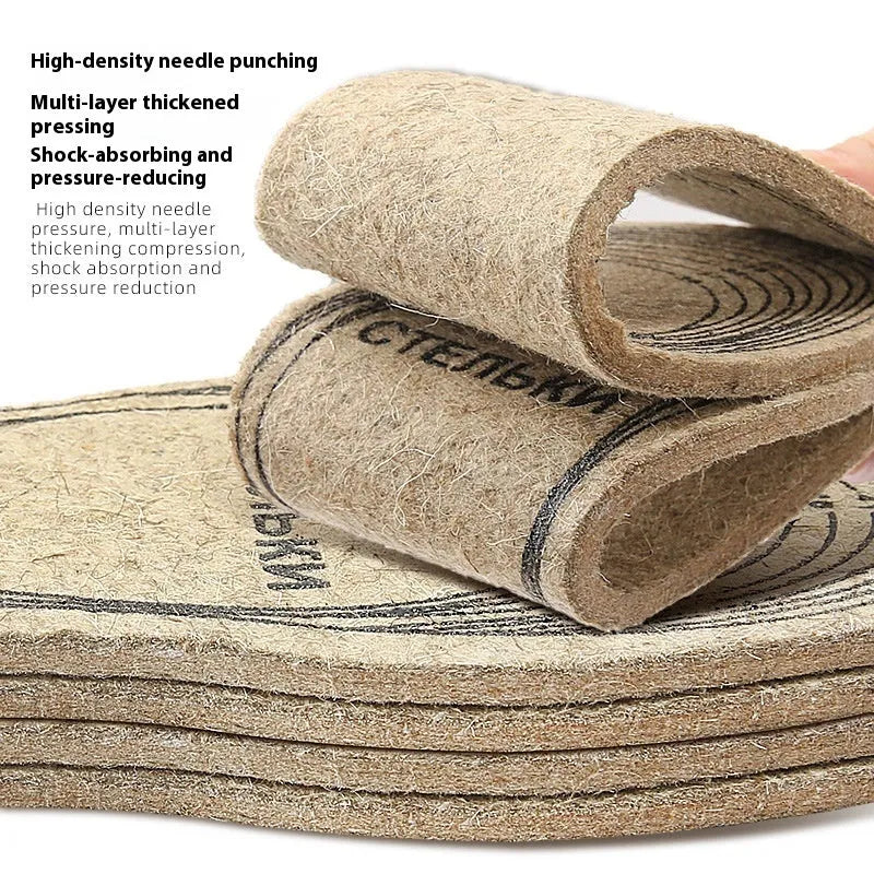 6.5mm wool carpet insole, chemical fibre, unisex adult, tailorable multi-code segment, one pair