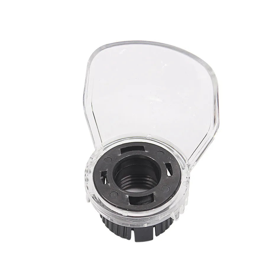 Transparent plastic safety face shield for Delta electric grinding machines with 17.5-19mm thread port