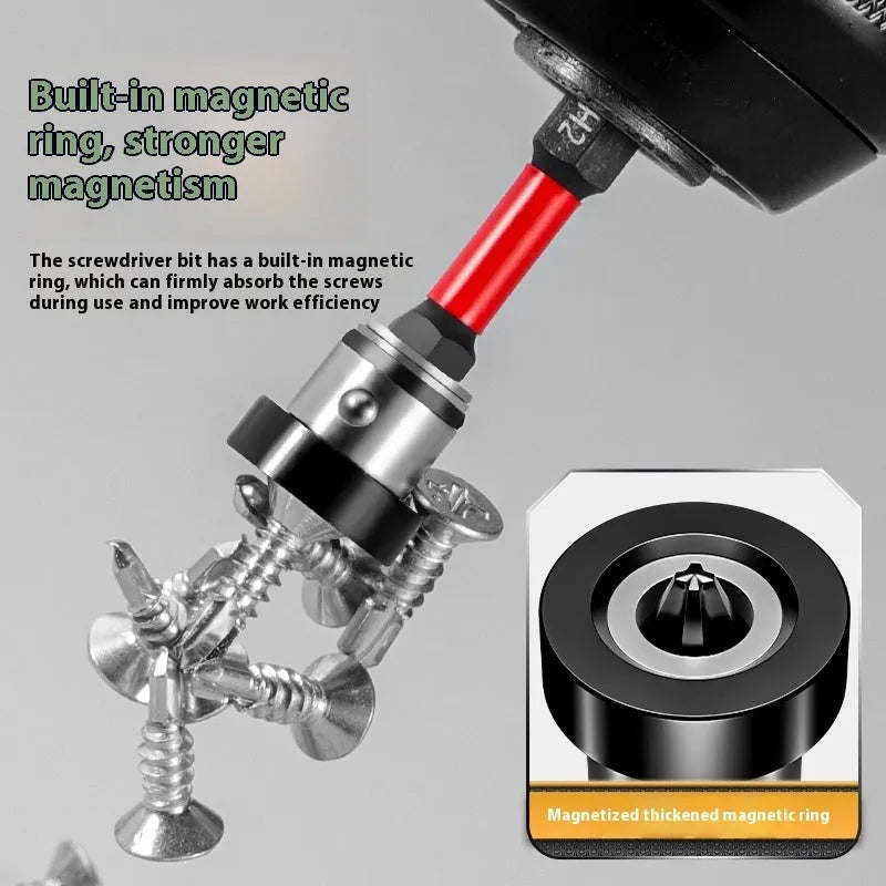 S2 steel strong magnetic positioning screwdriver bit, 50mm full length, for electric hand drill and screwdriver