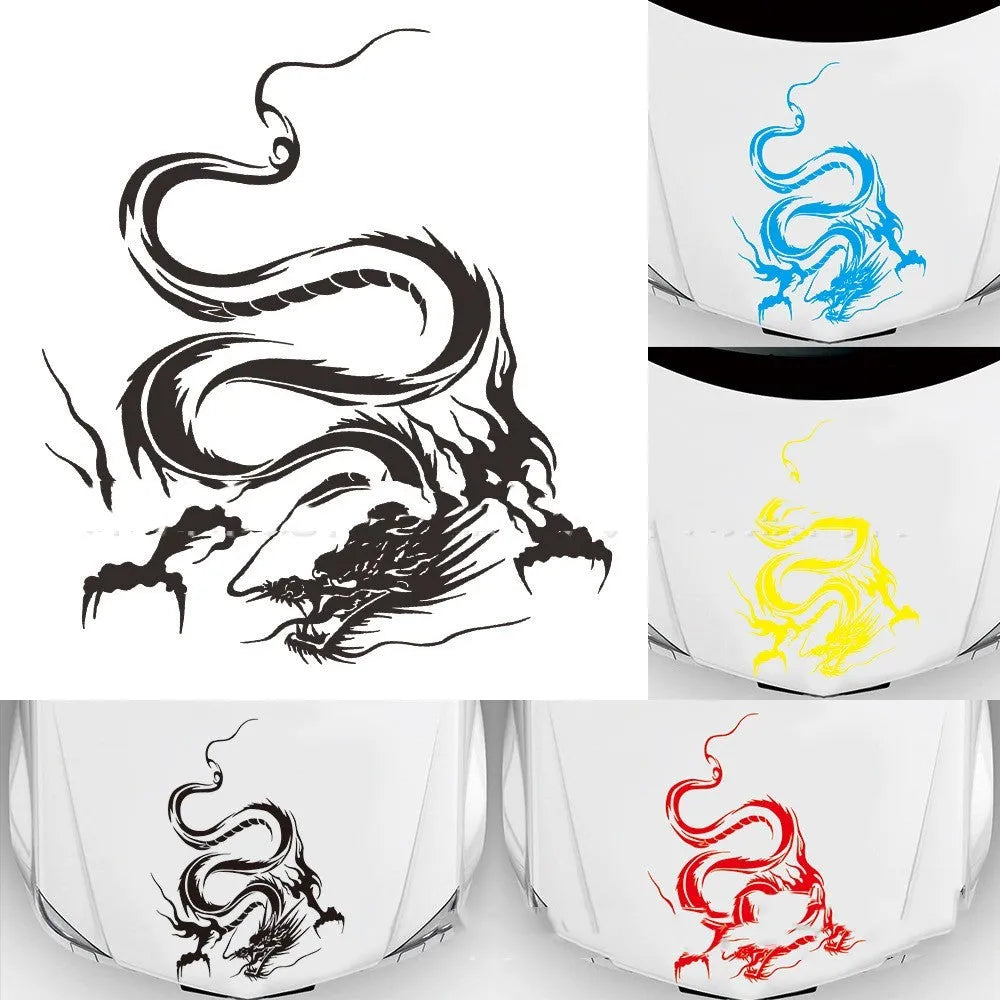 Dragon design car body sticker measuring 50cm by 36cm in PET material