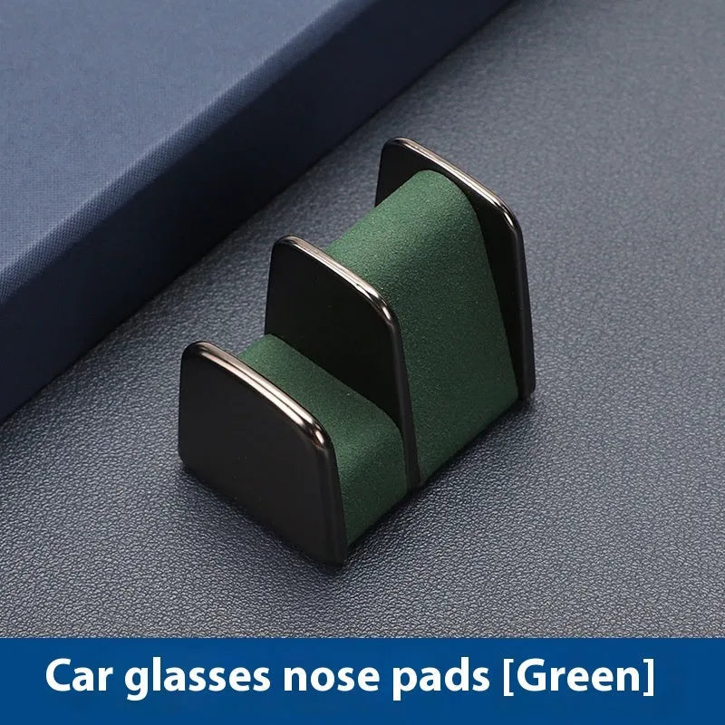 Car dashboard glasses clip holder in four colour options with compact design